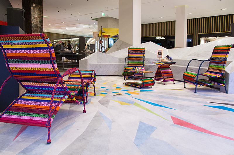 Seraphina & Love Chair at a mall in Dubai by Sahil & Sarthak